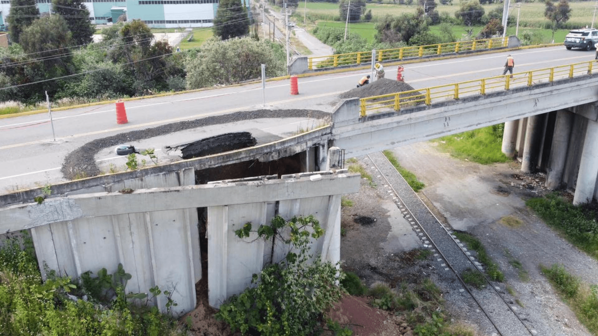Avanza reparación de puente al Aeropuerto de Huejotzingo: quedará en octubre